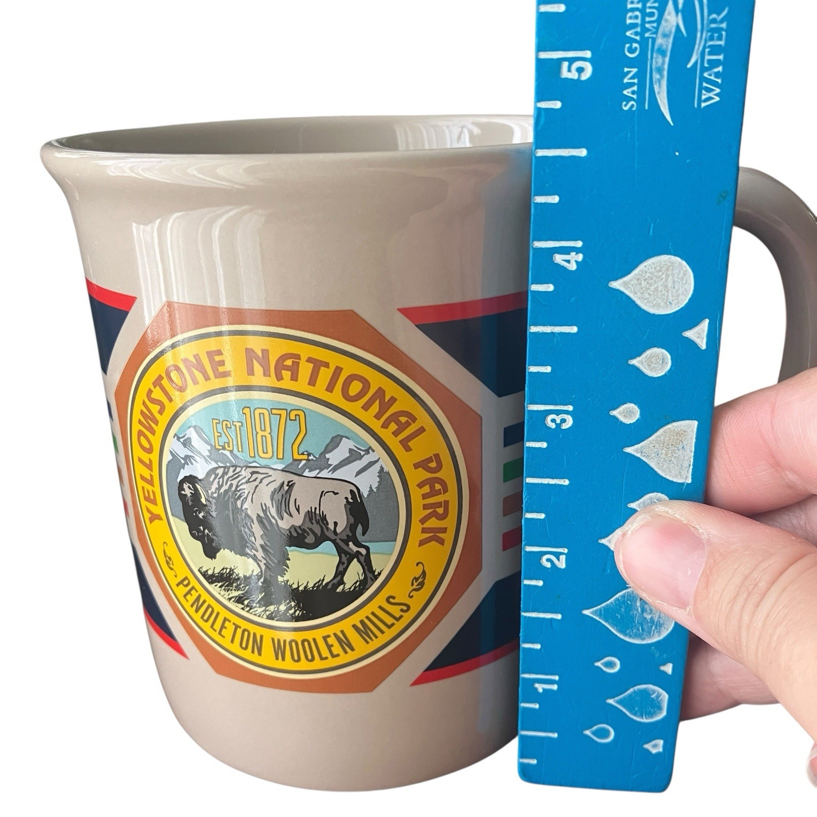 Pendleton Yellowstone Mug Bison National Park Coffee Cup Rustic Lodge 16 oz