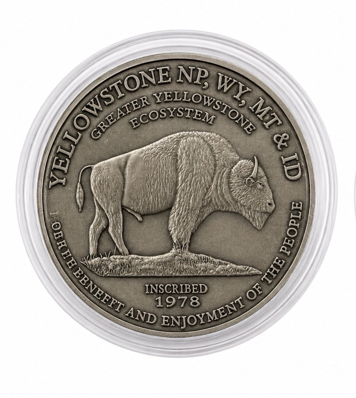 1978 Yellowstone National Park Vintage Token World Heritage Collection Medallion
