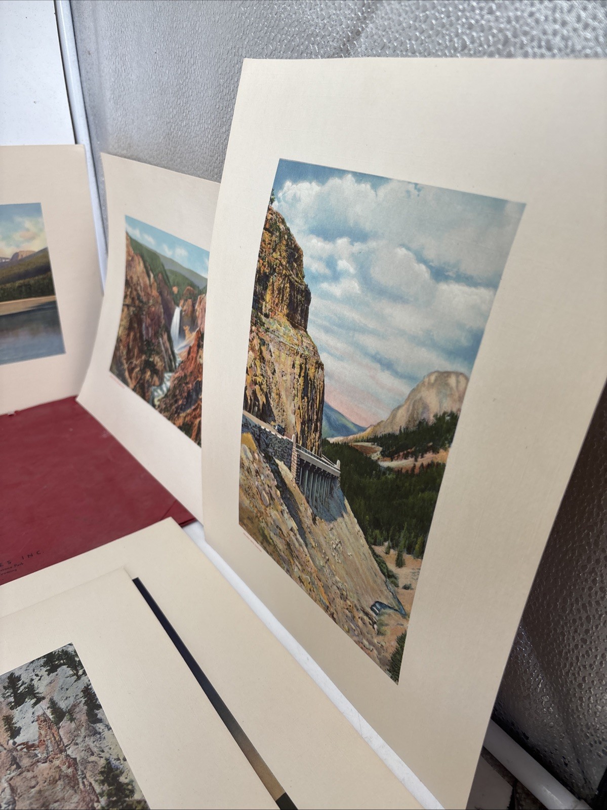 The Yellowstone National Park: The Red Portfolio Set with 12 Color Haynes Prints