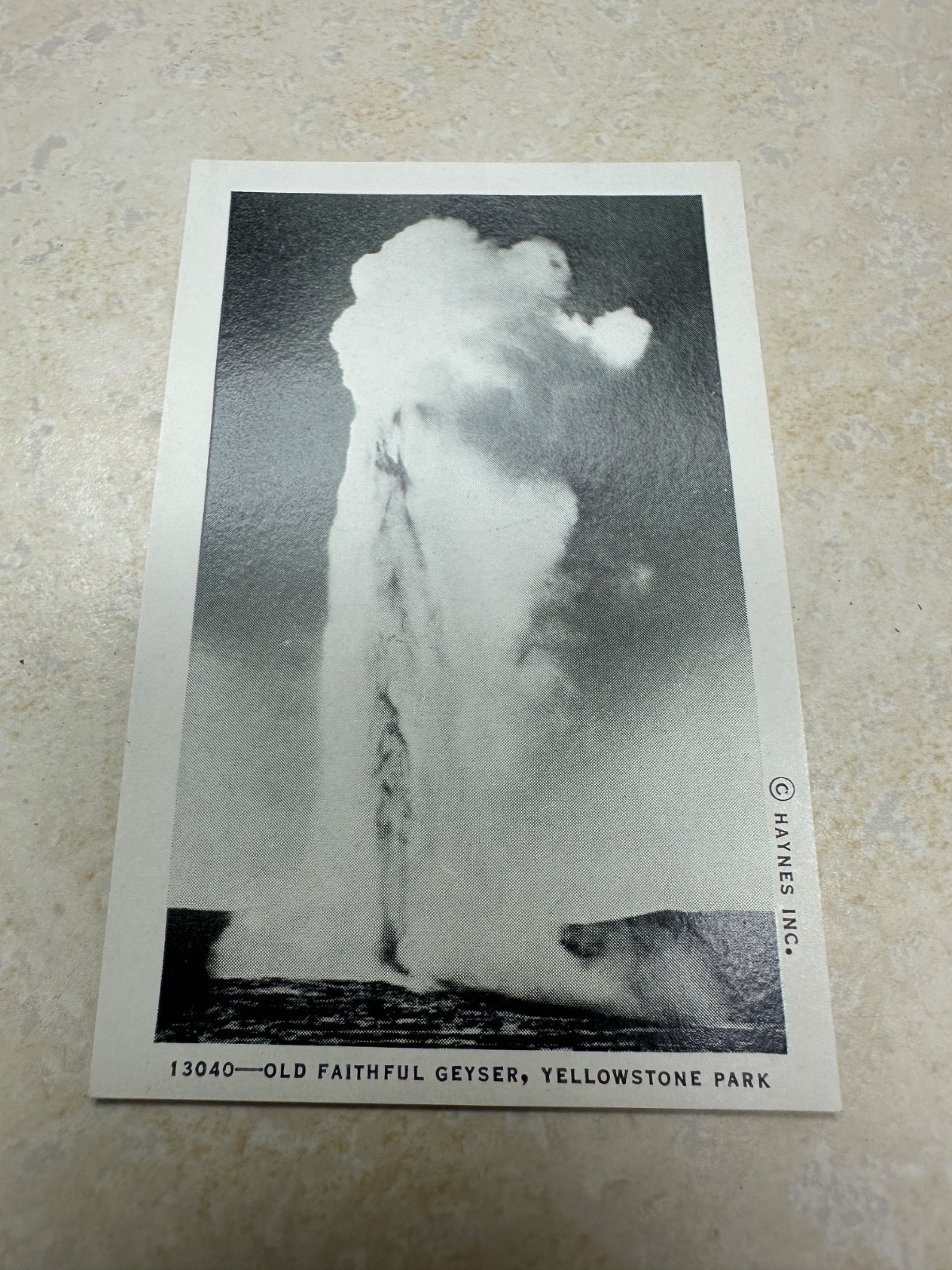 Souvenir Views B & W Vtg picture 20 Mini YELLOWSTONE National Park Haynes