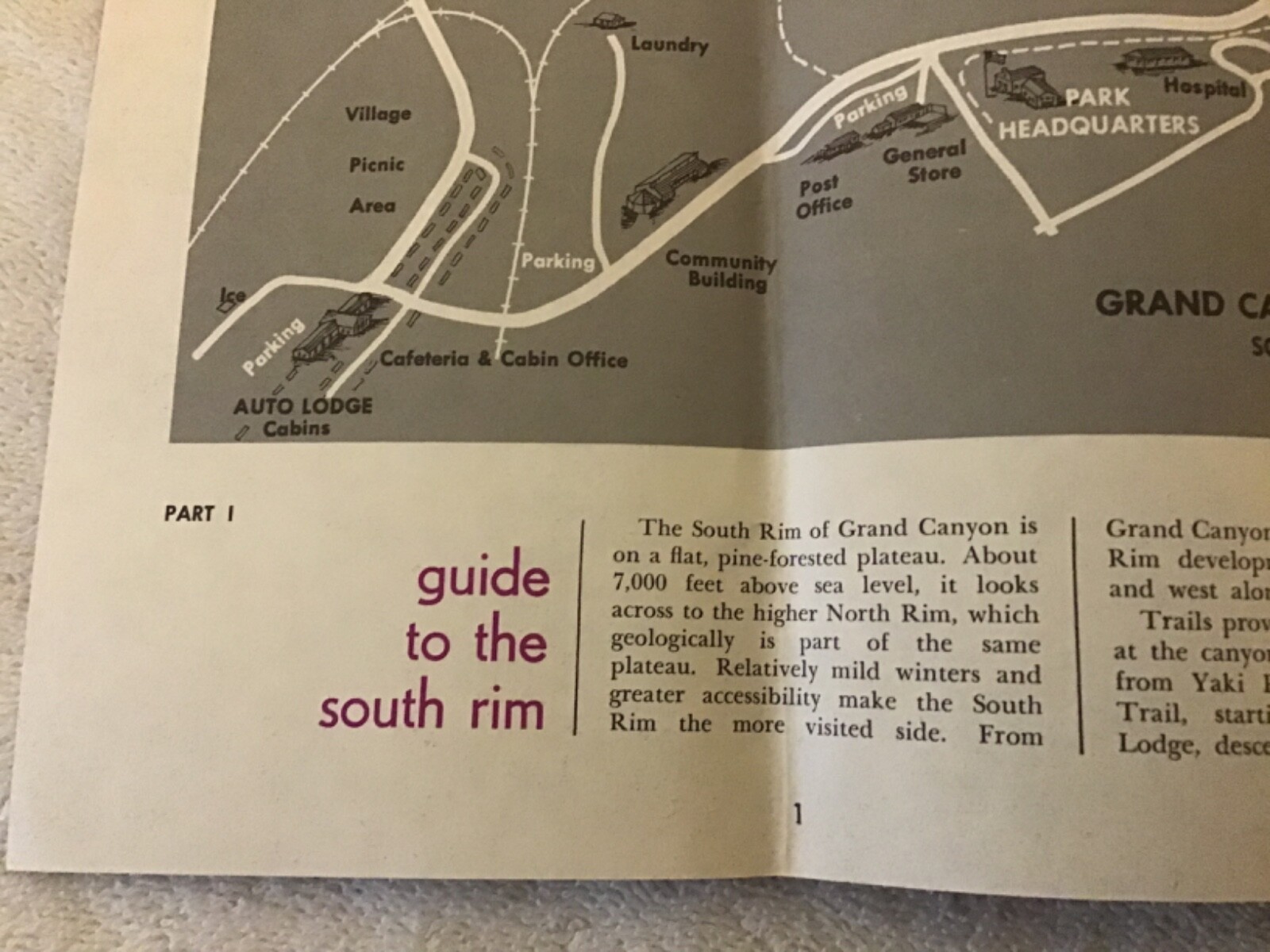Vintage maps, guides and postcards. Grand Canyon, Miami, Yosemite, Stone Moutain