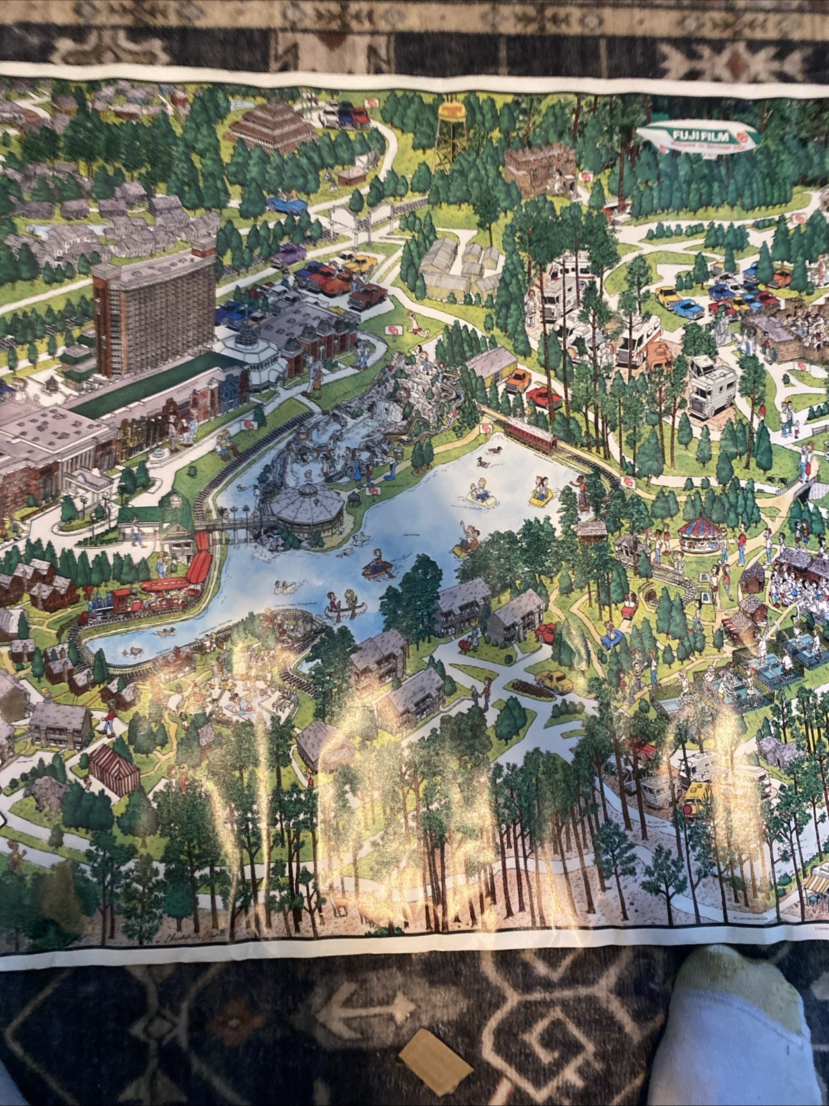 1986 Heritage USA Poster .The International Park For the Entire Family.