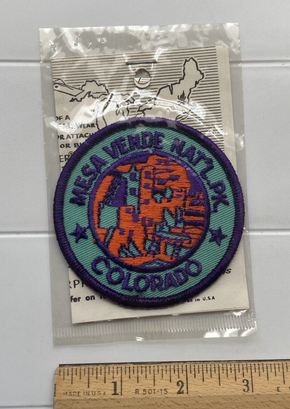 NIP Vintage Mesa Verde National Park Colorado Trailblazer Emblem Round Patch