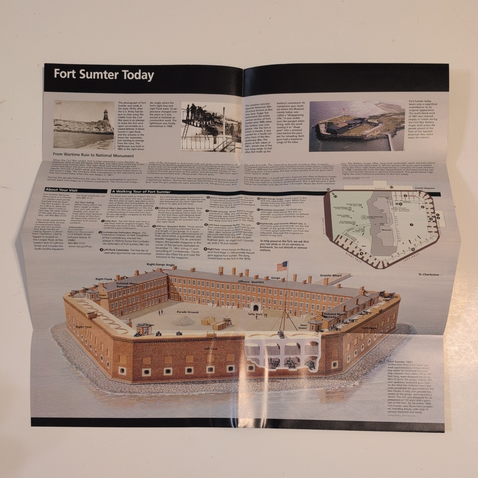 Fort Sumter S. Carolina National Park Service NPS Unigrid GPO 2008 Reprint 2006
