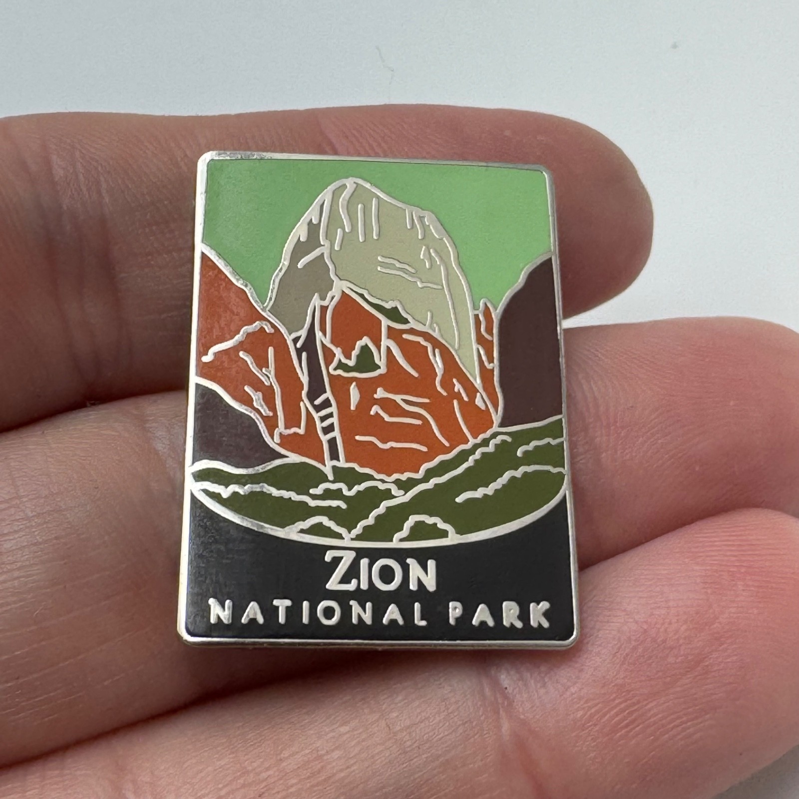 Zion National Park Utah Scenic Lapel Pin Souvenir