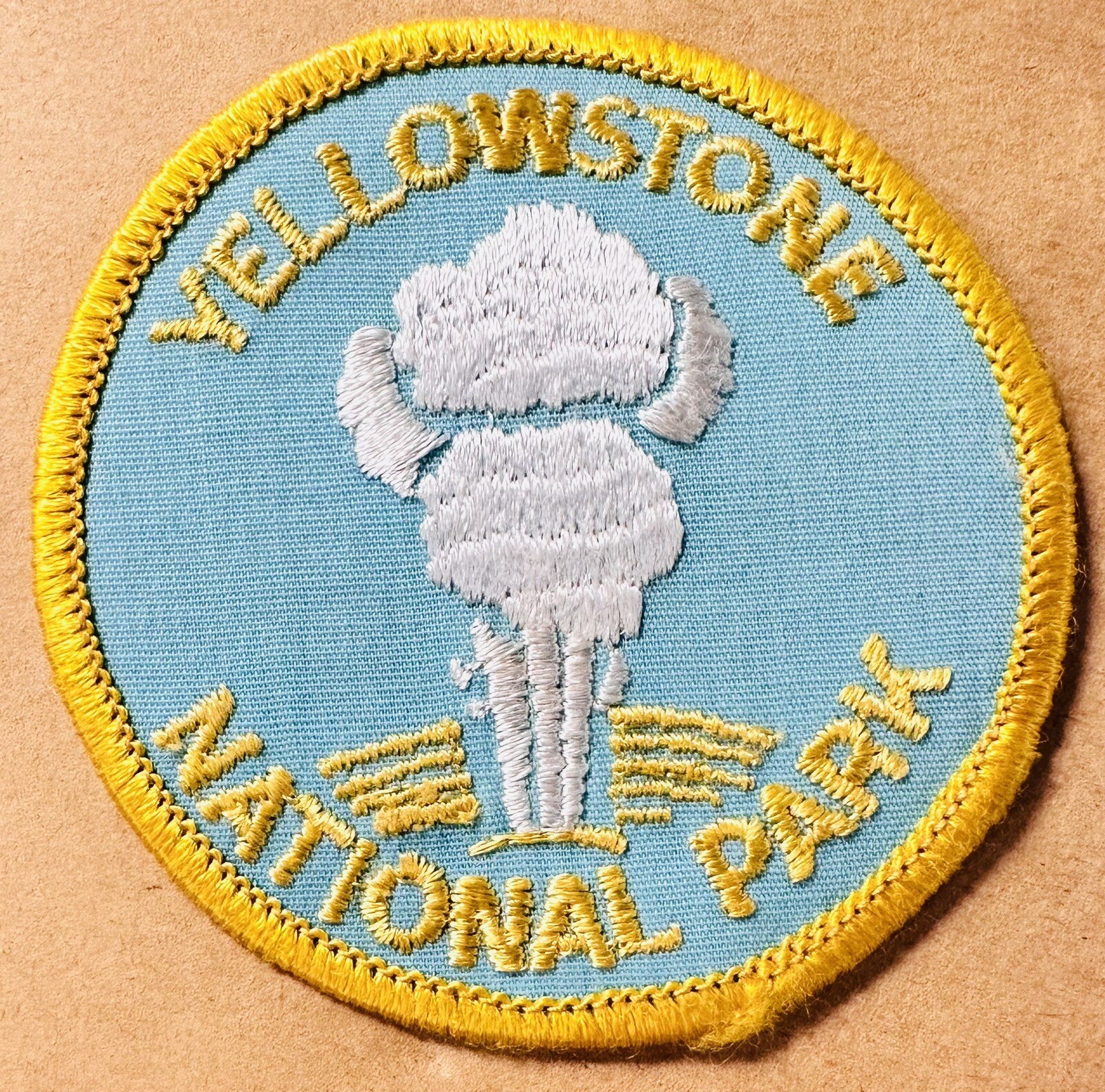 Rare Yellowstone National Park Wyoming Old Faithful Geyser 3” Souvenir Patch