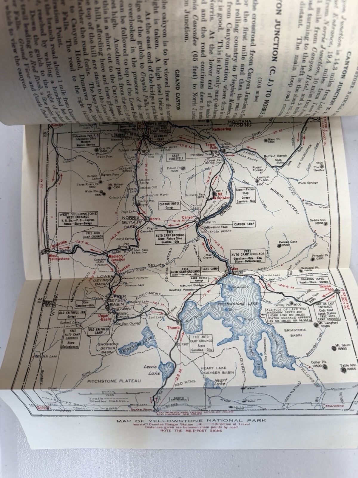 1925 Rules and Regulations Yellowstone National Park Booklet with maps