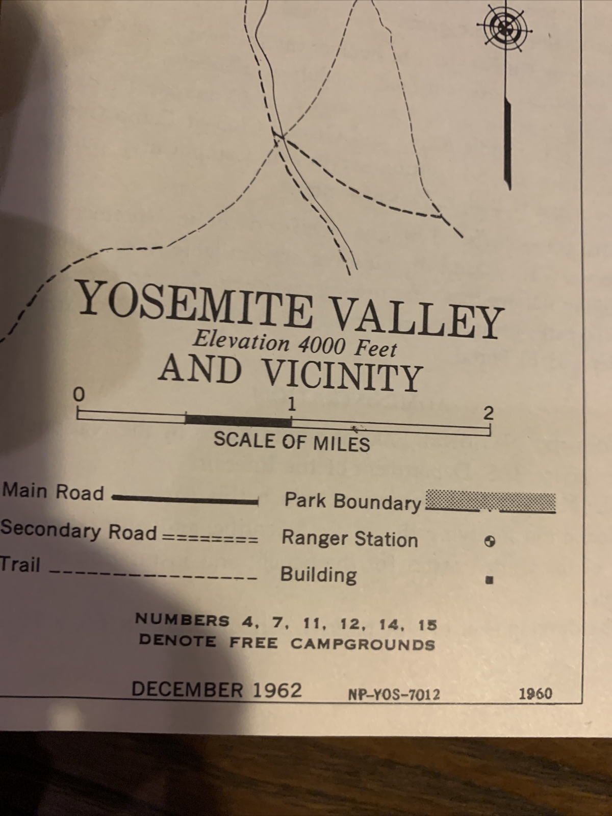 1962 Yosemite National Park CA Half Dome Valley Tourist Vintage Travel Brochure