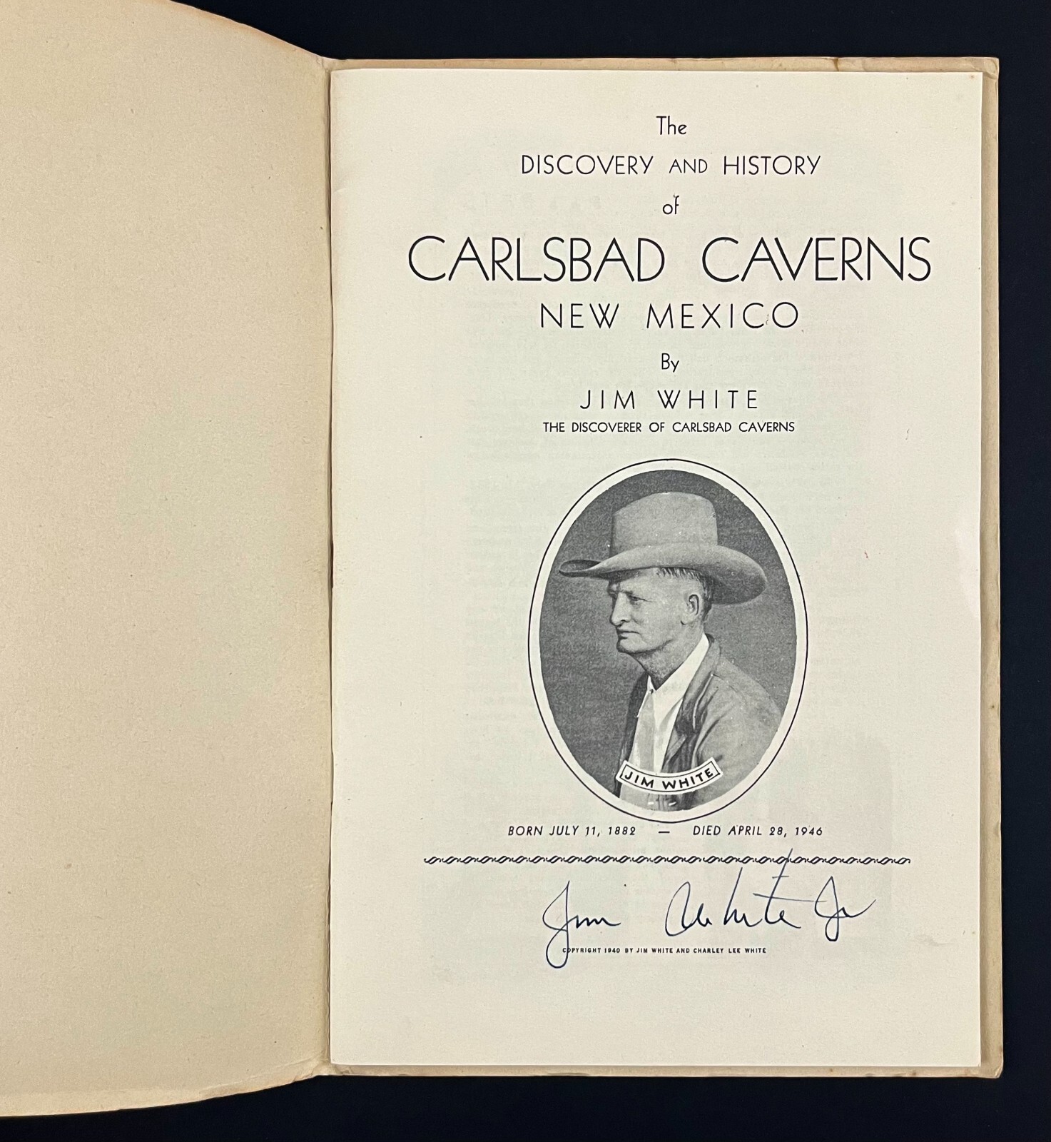 1948 Carlsbad Caverns Jim White’s Own Story Nat’l Park Discovery Vintage Booklet