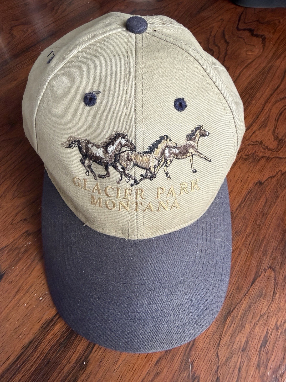 OTTO Glacier Park Montana Hat National Parks Theme 65% Polyester 35% Cotton