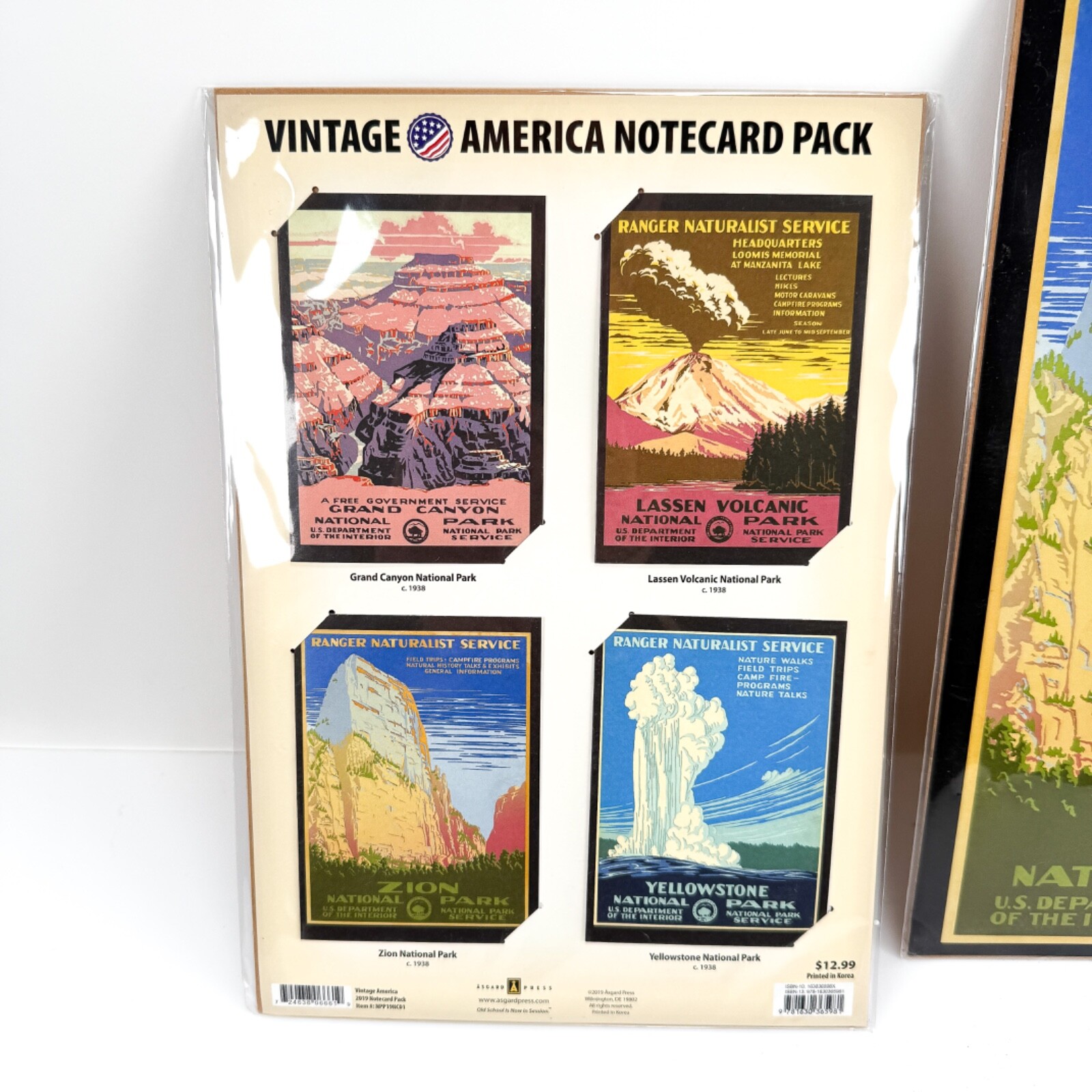 Vintage National Parks Notecards Zion Park Print Reprint Packs Asgard Press New
