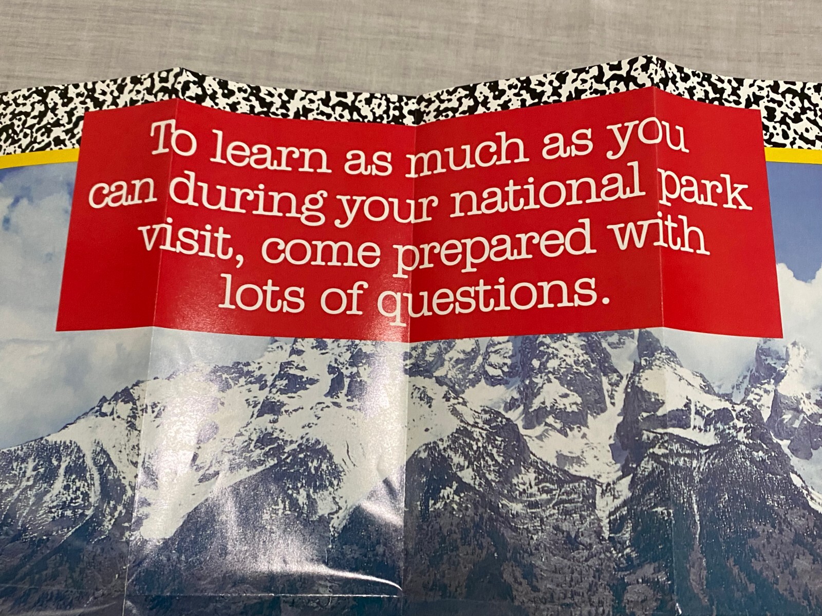 1990s National Park Foundation Snoopy Presents Parks As Classrooms Poster
