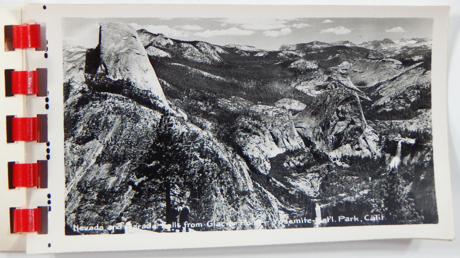 12 REAL YOSEMITE PARK CA PHOTOS 1920s 30s SAWYERS IN MINI FLIP BOOK 2.75″ x 4.5″