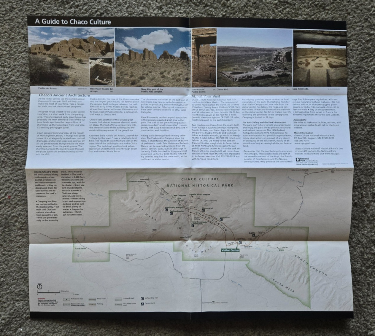 Lot of 10 New Mexico National Park Service unigrid brochures (with Carlsbad)
