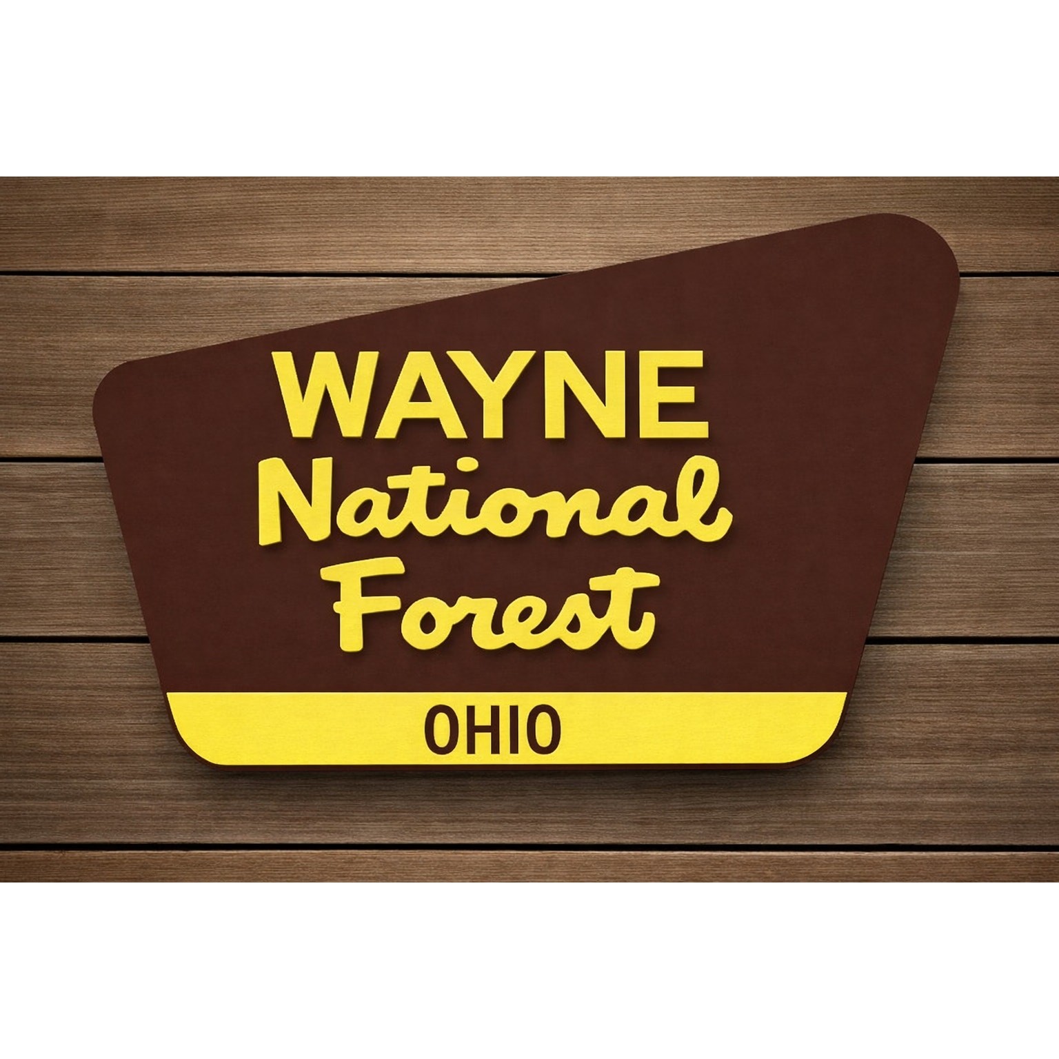 Wayne National Forest Ohio Sign Hike Trail Camp Outdoors National Park Travel