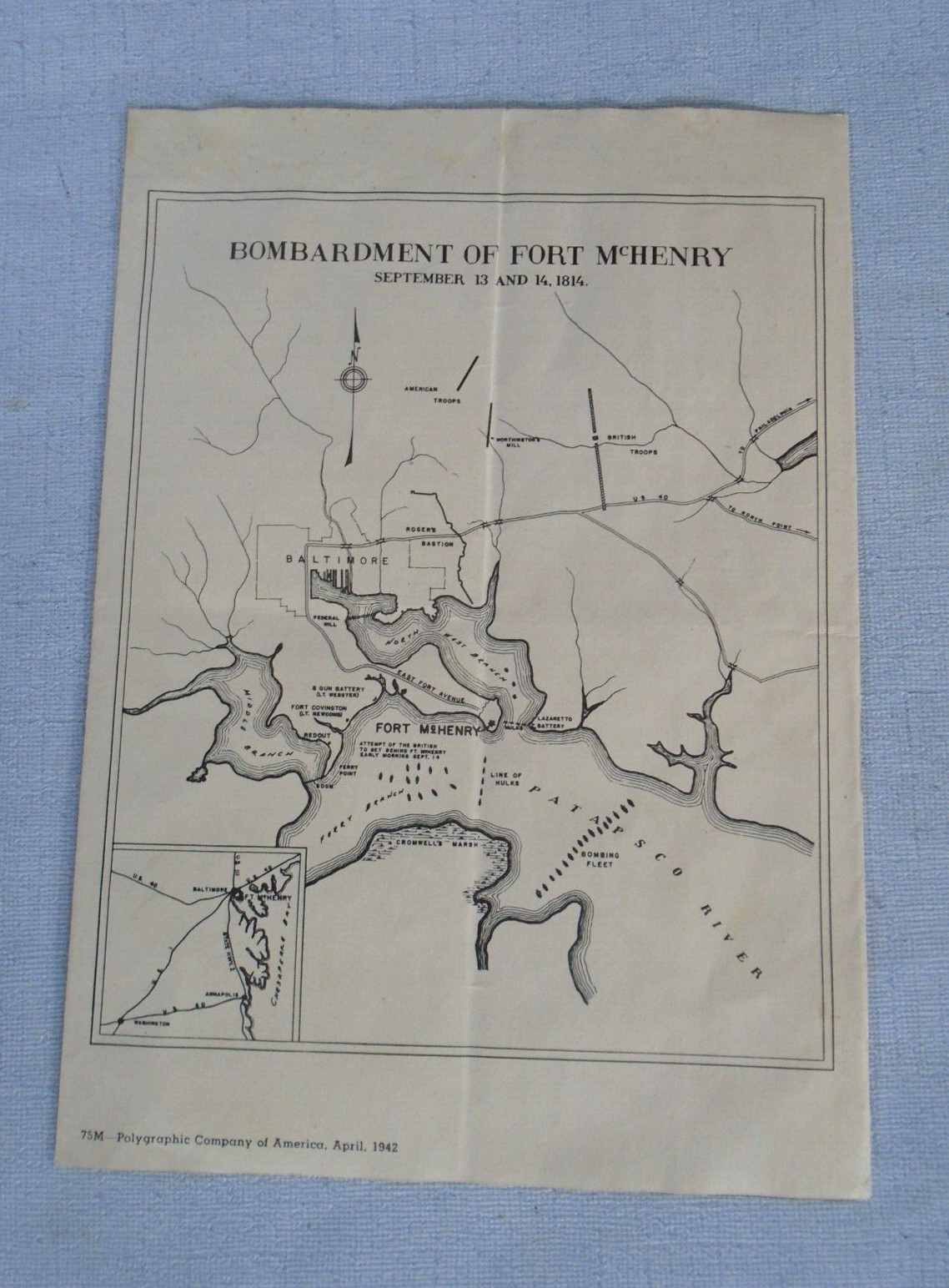 Fort McHenry National Monument 1942 guide