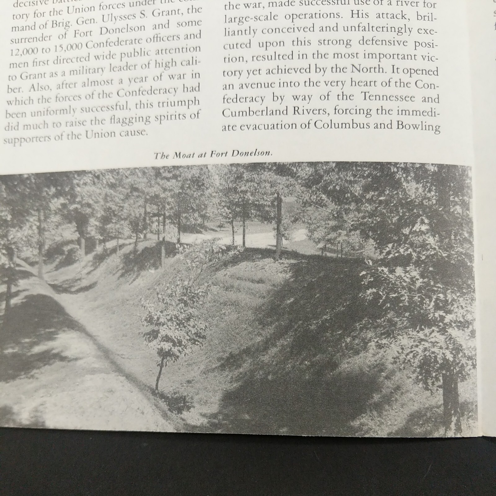 Vintage 1957 Fort Donelson National Military Park Brochure Pamphlet Map Info