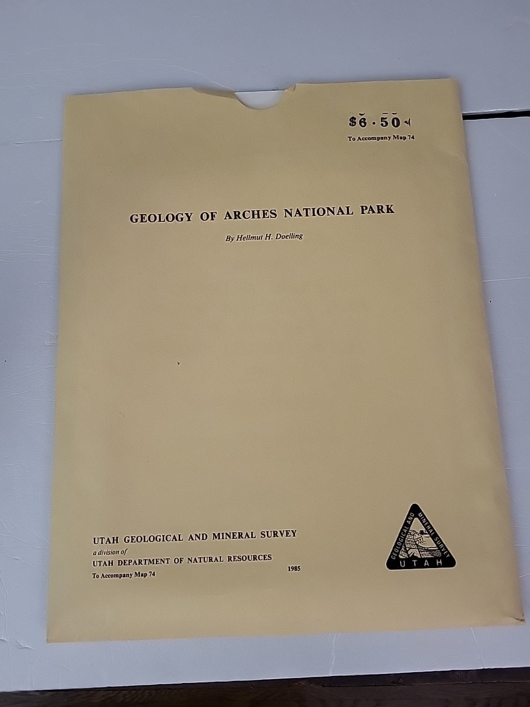 1985 Geology Of Arches National Park Utah Geological And Mineral Survey