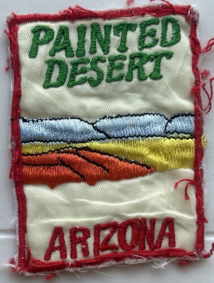 Vintage Painted Desert Arizona Souvenir Embroidered Patch Badge