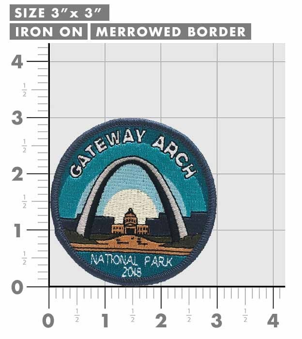 Gateway Arch National Park Patch Iron-On Applique Souvenir Gift