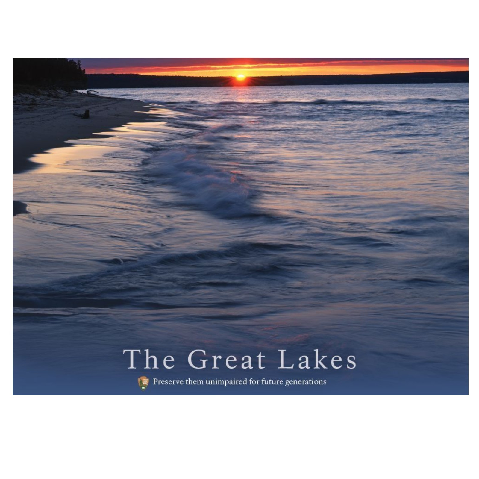 4 -Great Lakes National Park Service 24×18 2 Sided Posters Lakes Forest Dunes