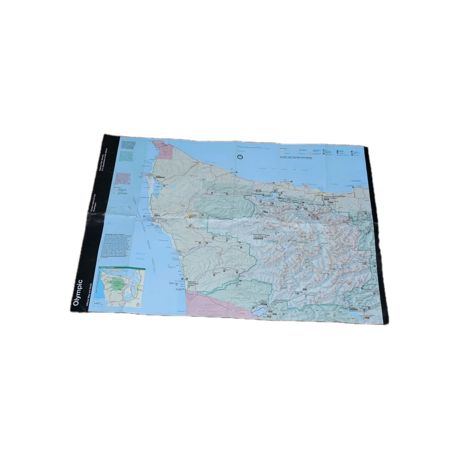 Vintage 1999 OLYMPIC National Park Map – Official Map National Park Service