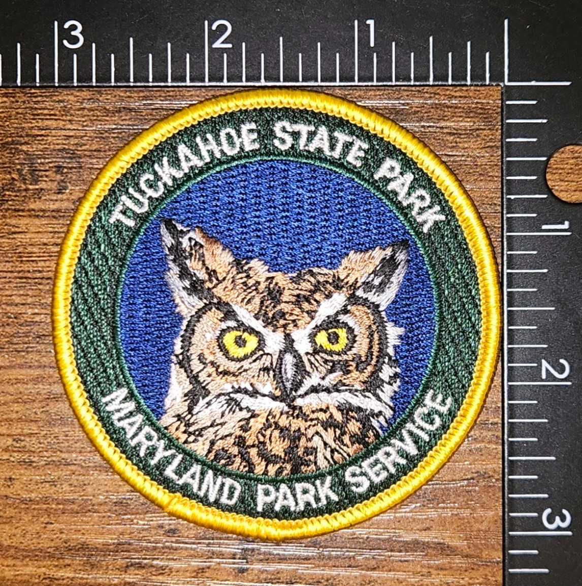 Tuckahoe States Park Maryland Park Service Owl Patch