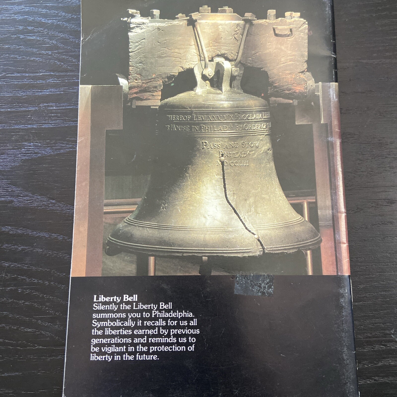 INDEPENDENCE The park in pictures VTG Souvenir Brochure, Liberty Bell (1984)