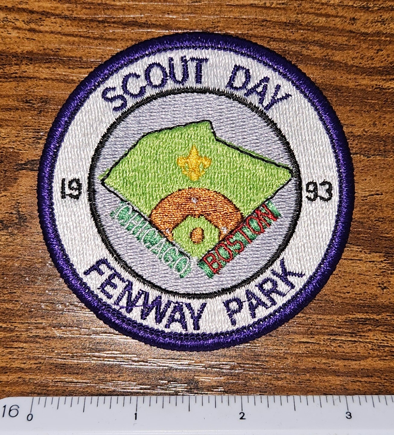 Boston Red Sox Boy Scout Day at Fenway Park 1993 Chicago Cubs BSA Patch