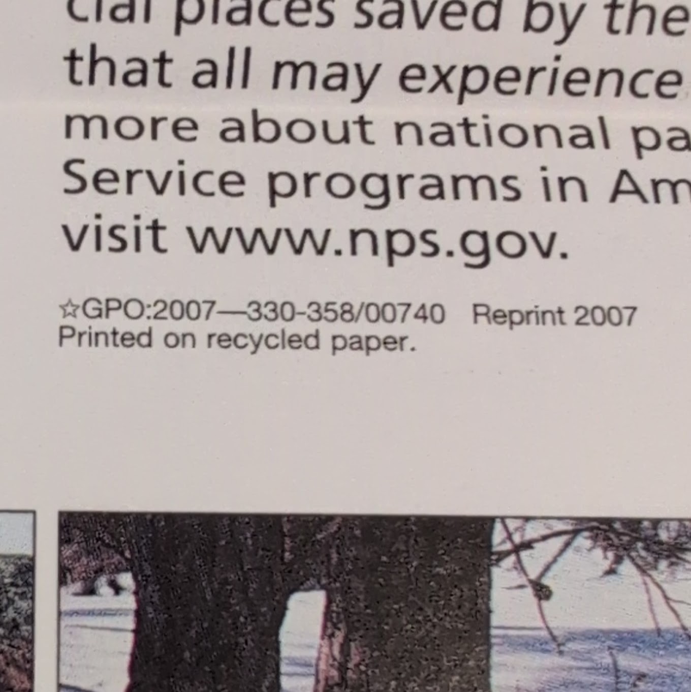 Devil’s Tower National Park Service NPS Unigrid + Pamphlet GPO 2007 Reprint 2007
