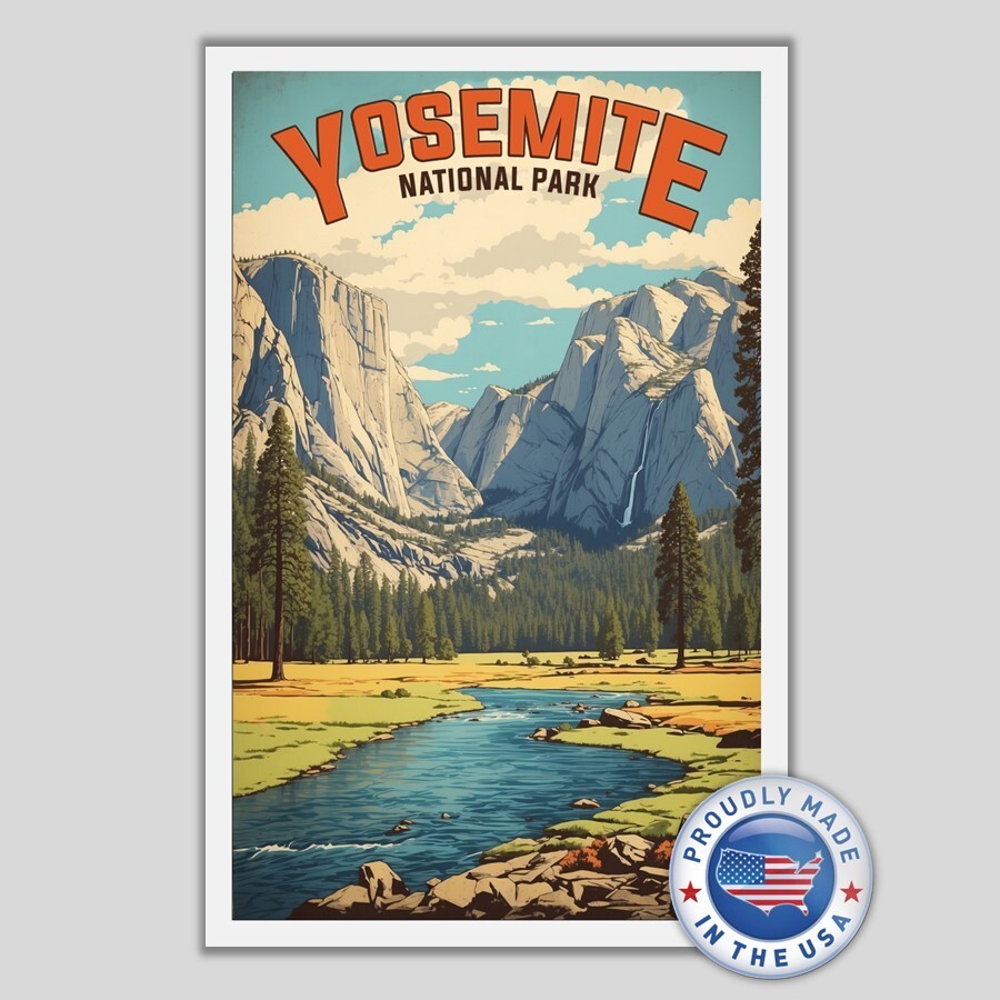 Yosemite National Park Travel Poster Sized Quality Glossy Photo Print 13″x19″