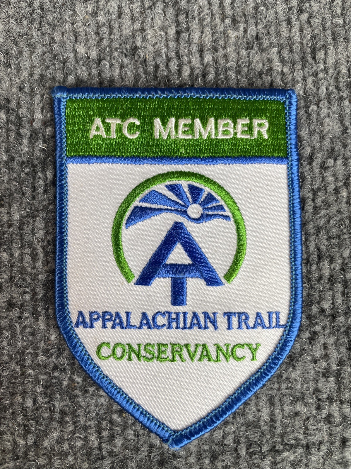 ATC Member Appalachian Trail Conservancy Blue Green Embroidered Patch + Decal