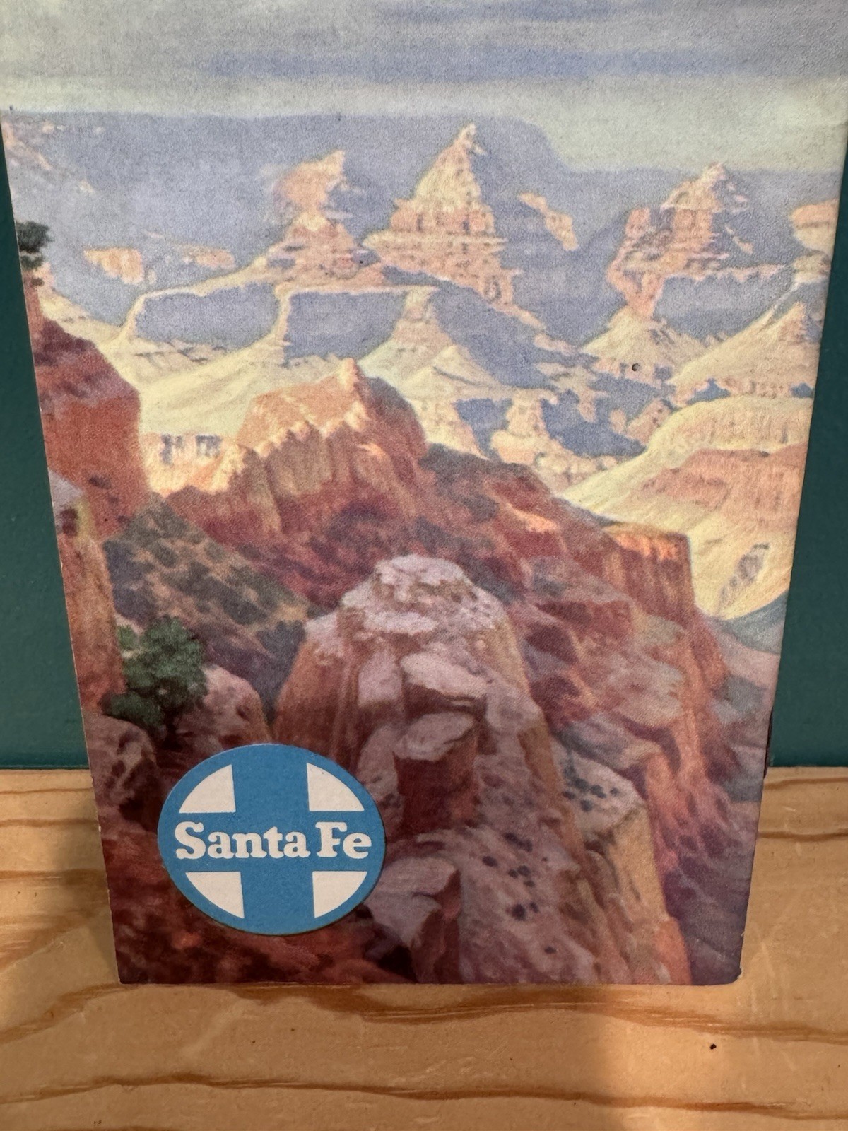 Santa Fe Railway Grand Canyon National Park, Arizona 1950s Travel Brochure