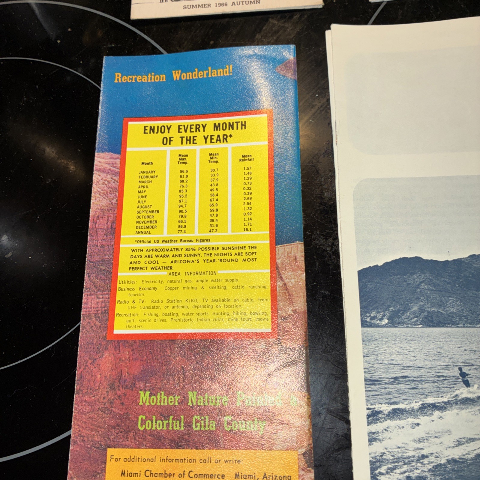 1966 Lot Of 6 National Park Brochure Grand Canyon Sequoia Mead Others