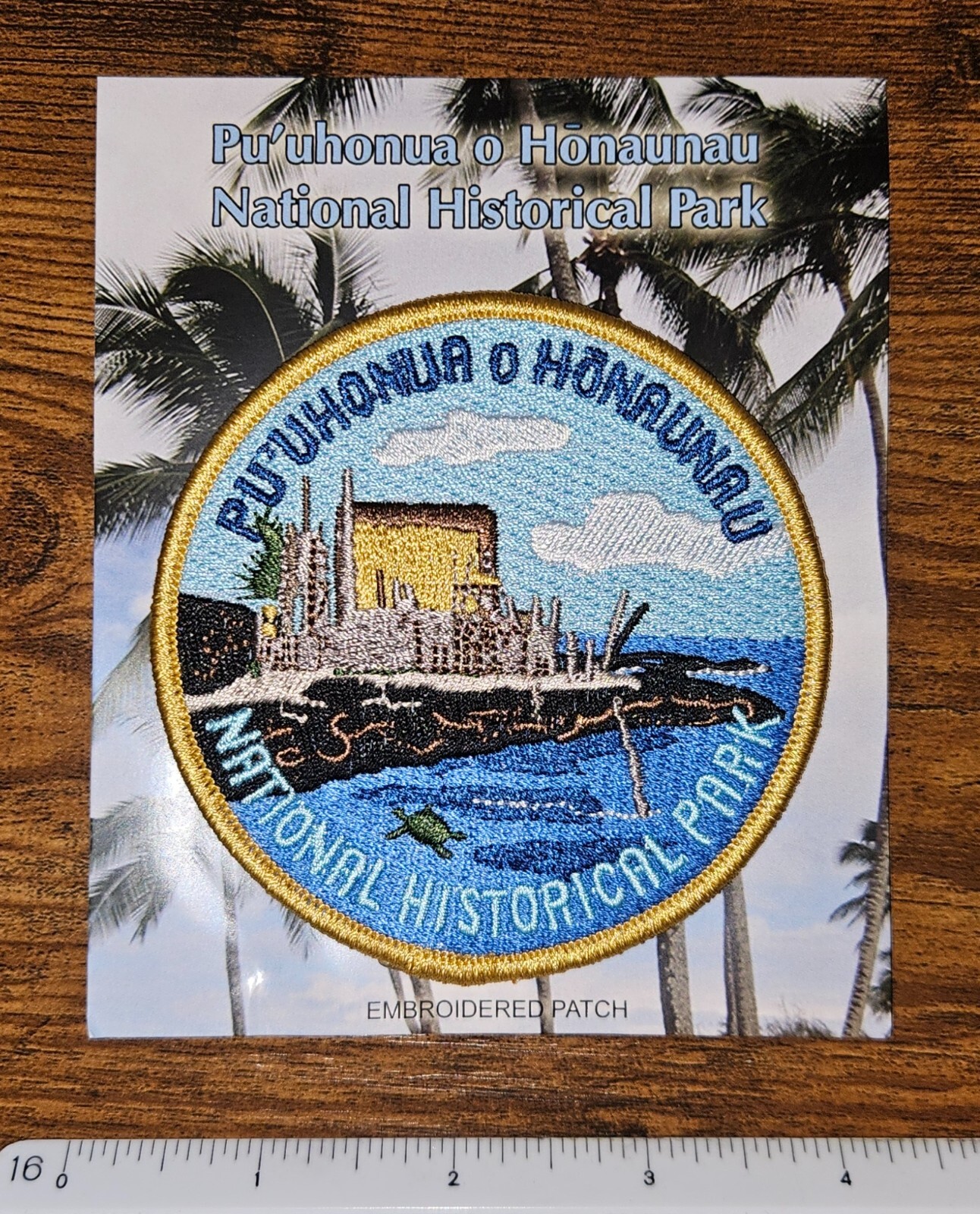 Pu’uhonua o Honaunau National Historic Park Hawaii Embroidered Travel Patch