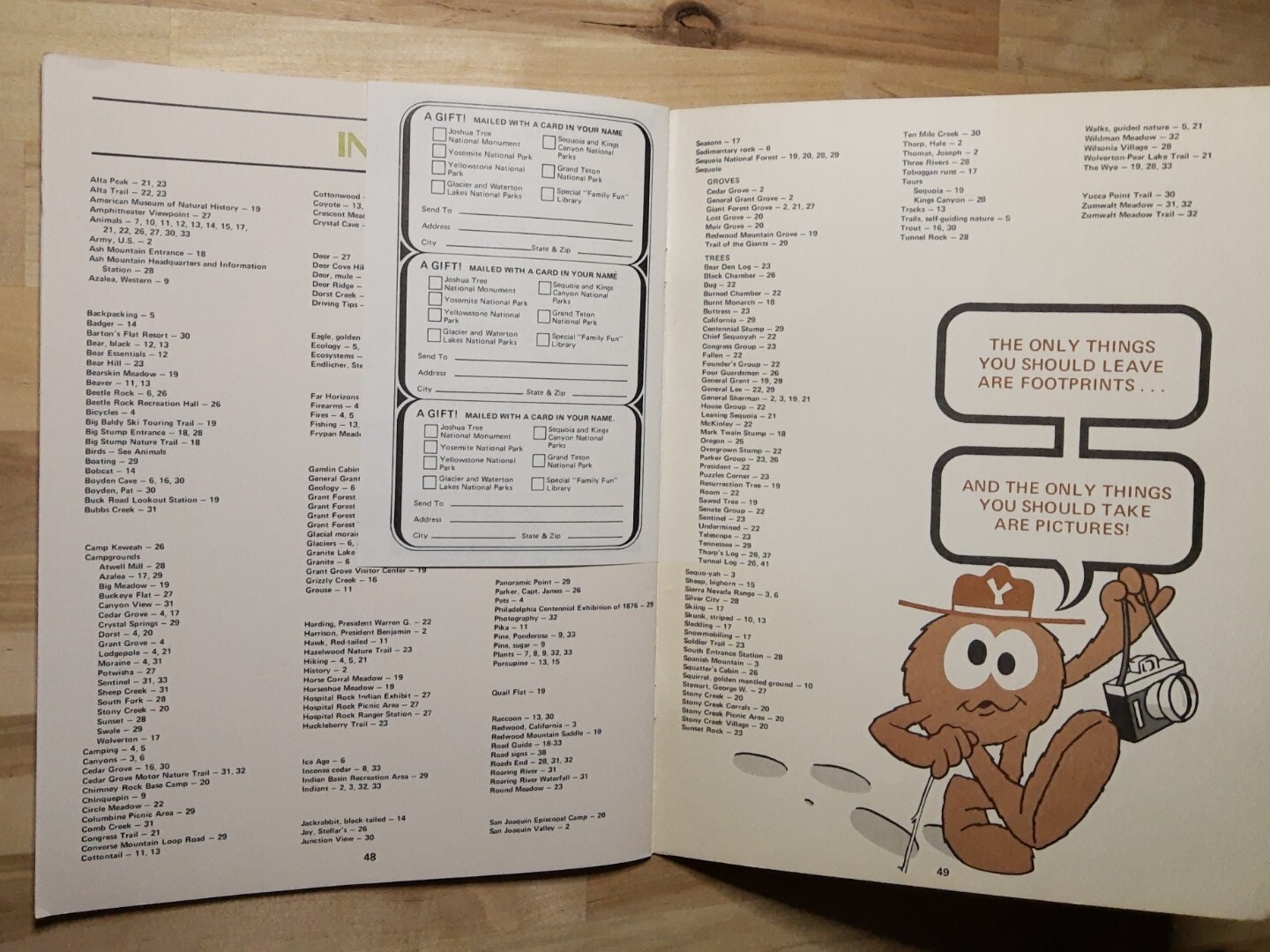 Vintage Guidebook : Family Fun in Sequoia & Kings Canyon National Parks CA 1979