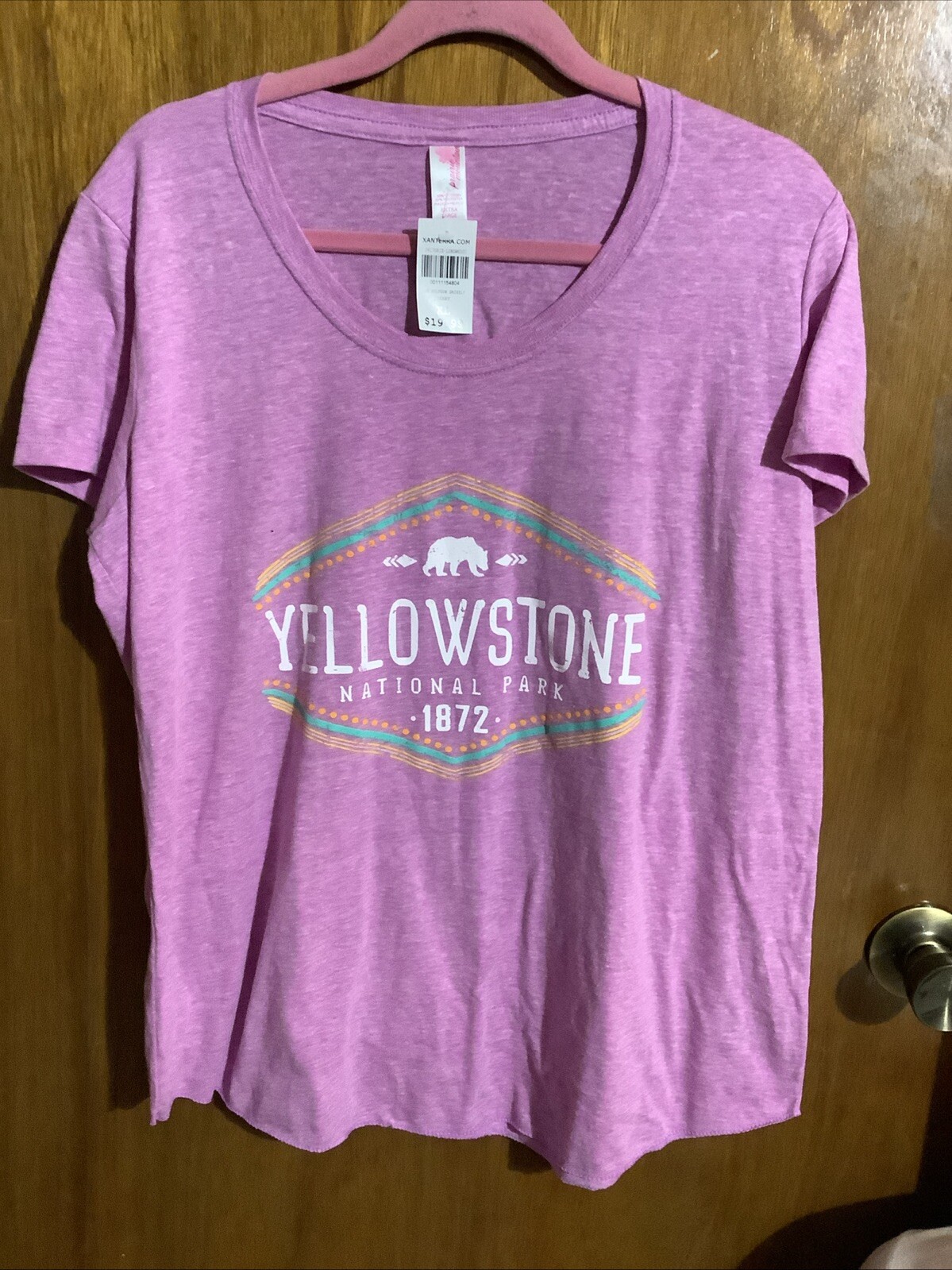 New YELLOWSTONE National Park *1872 Women’s XL T-Shirt NWT~ Berry