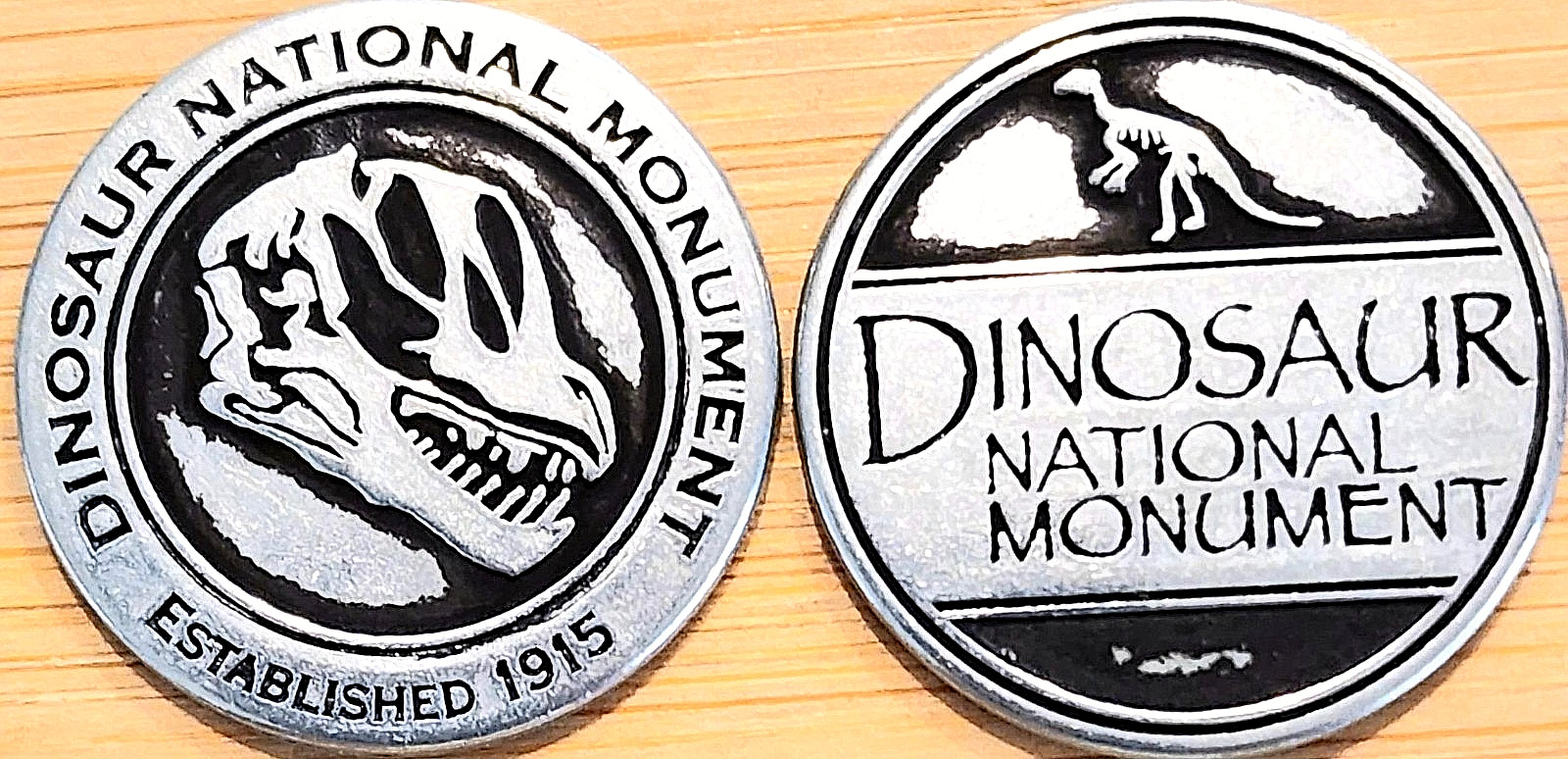 DINOSAUR NATIONAL MONUMENT – SKULL – PARK TOKEN – COLORADO