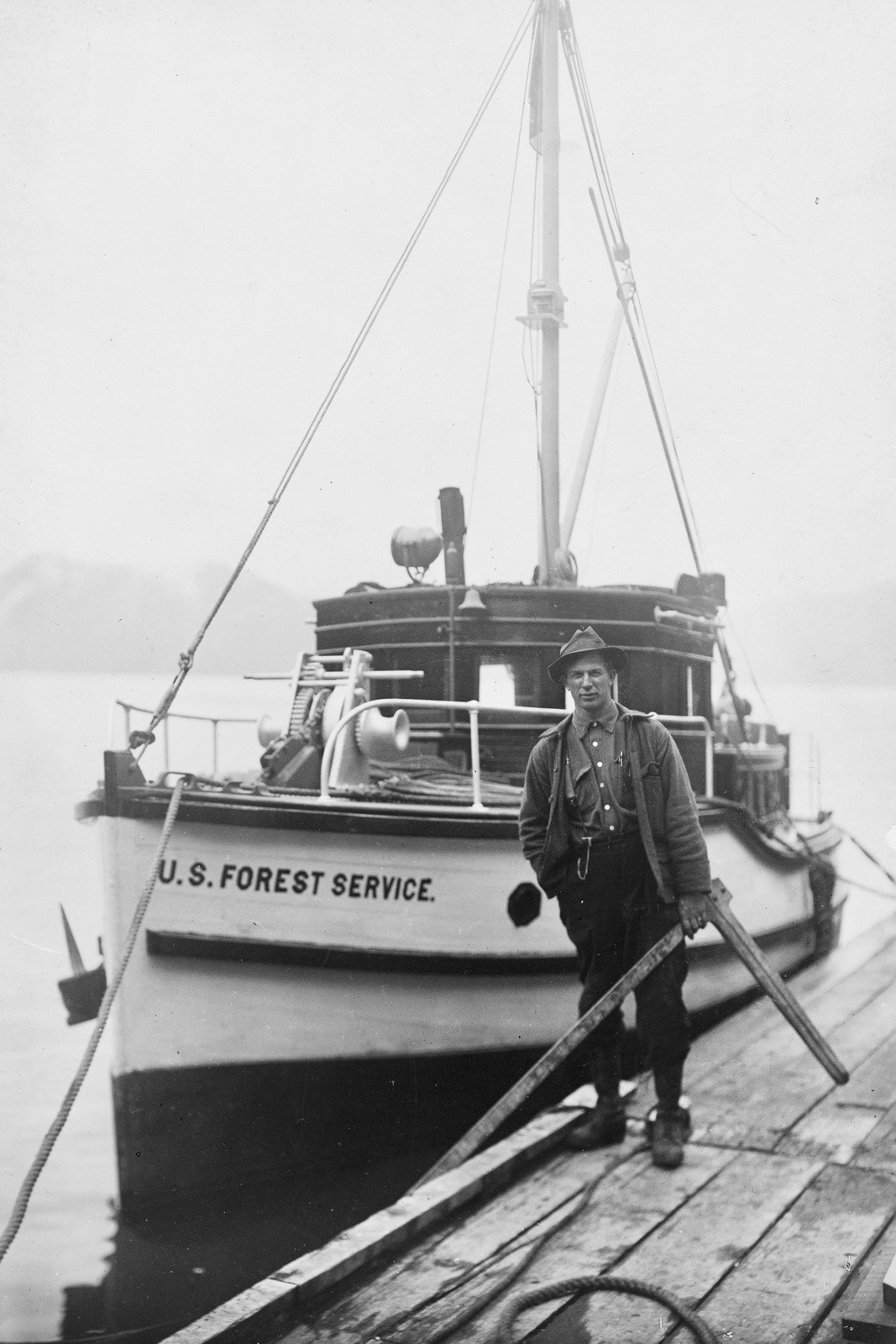 1906 USDA U.S Forest Service Boat in Tongass National Forest 4×6 Photo