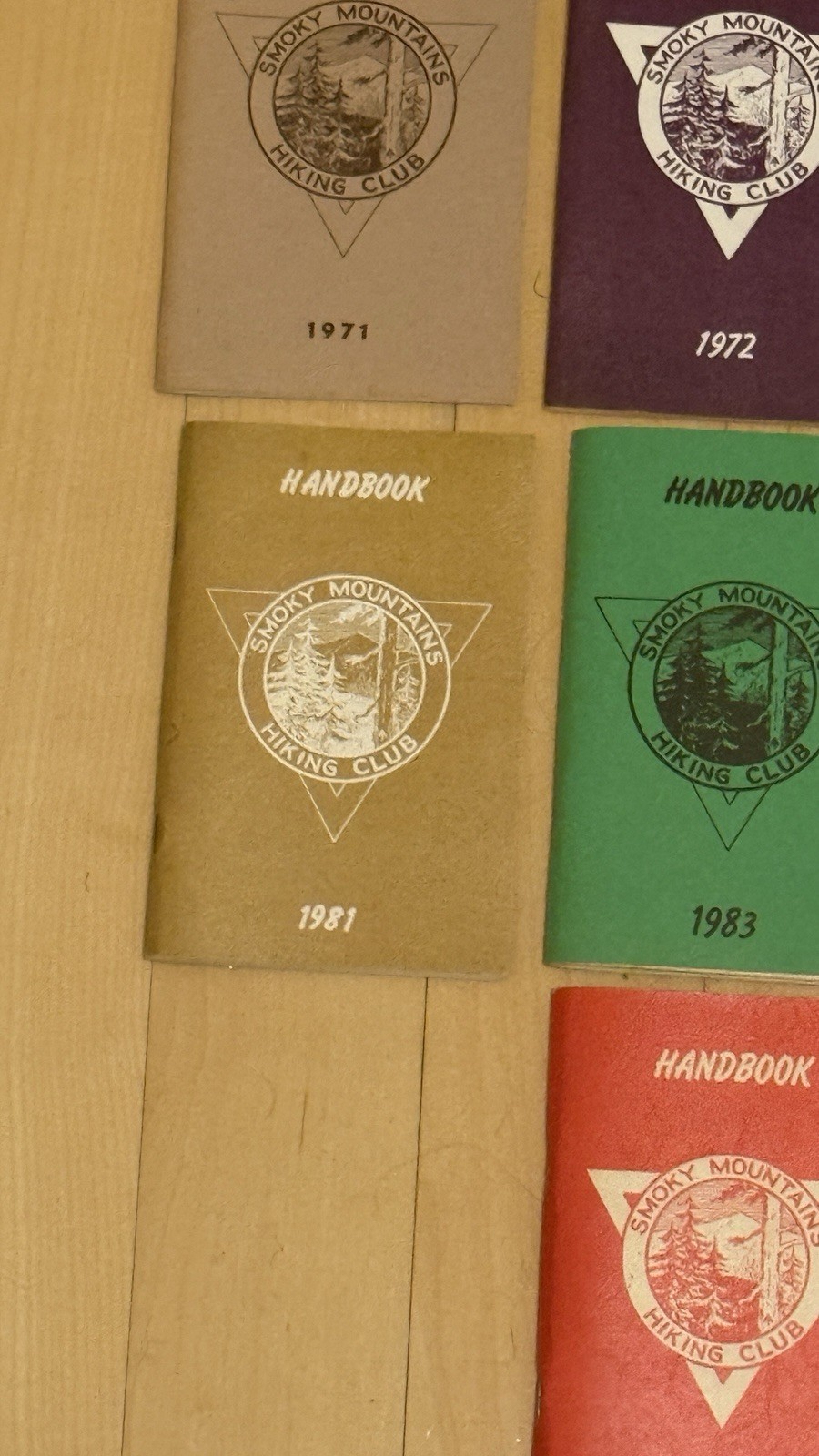 Smoky Mountains Hiking Club 1968-1985 Handbook Lot Vintage Knoxville TN SMHC