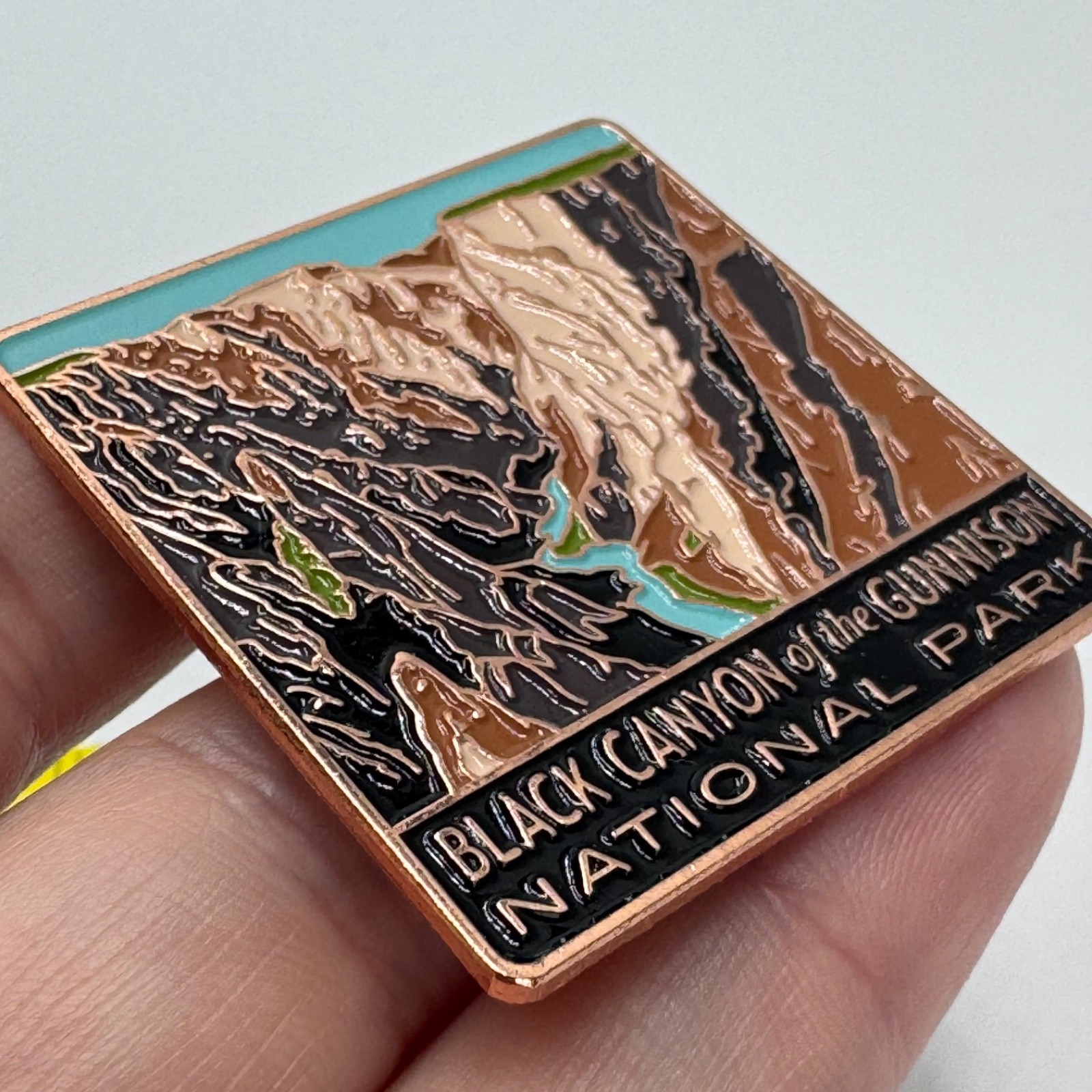 Vintage Black Canyon Of The Gunnison National Park Canyon Scenic Lapel Pin