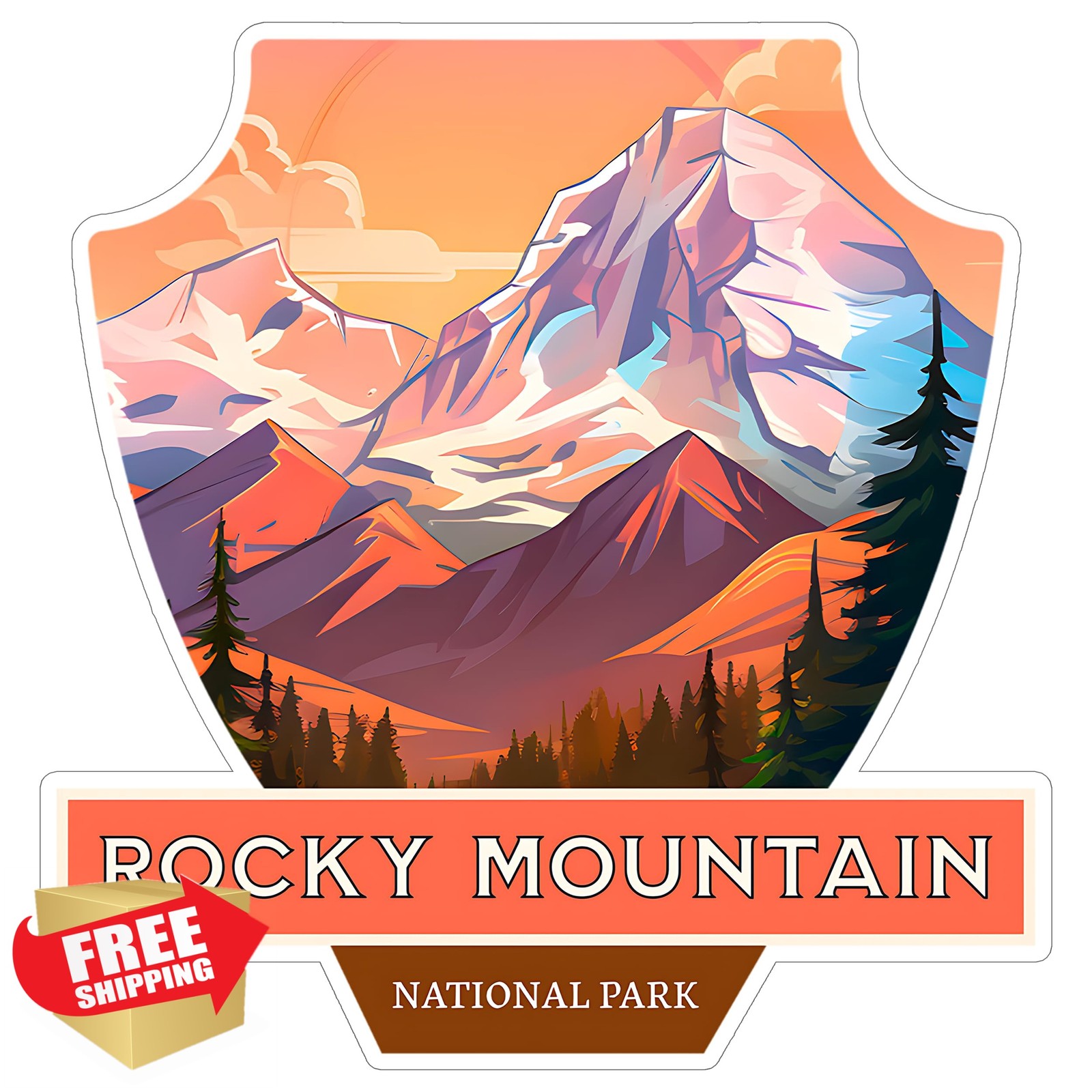 No Thorns Media Rocky Mountain National Park Sticker