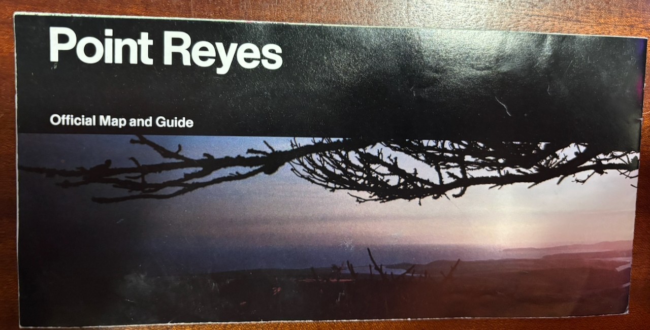 Vintage 1990 Point Reyes National Seashore Map and GGNRA Campling Guide