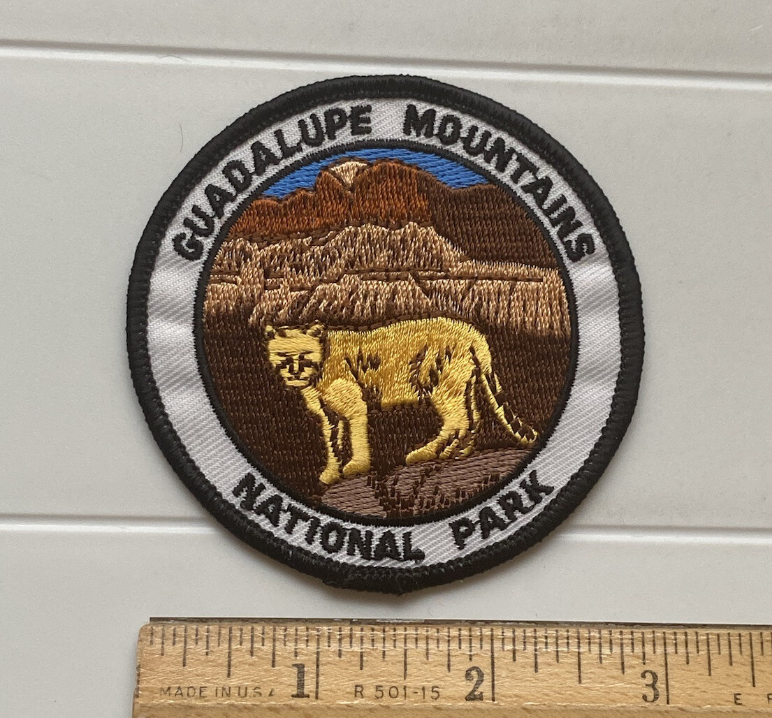 Guadalupe Mountains National Park Texas Souvenir Round Embroidered Patch Badge
