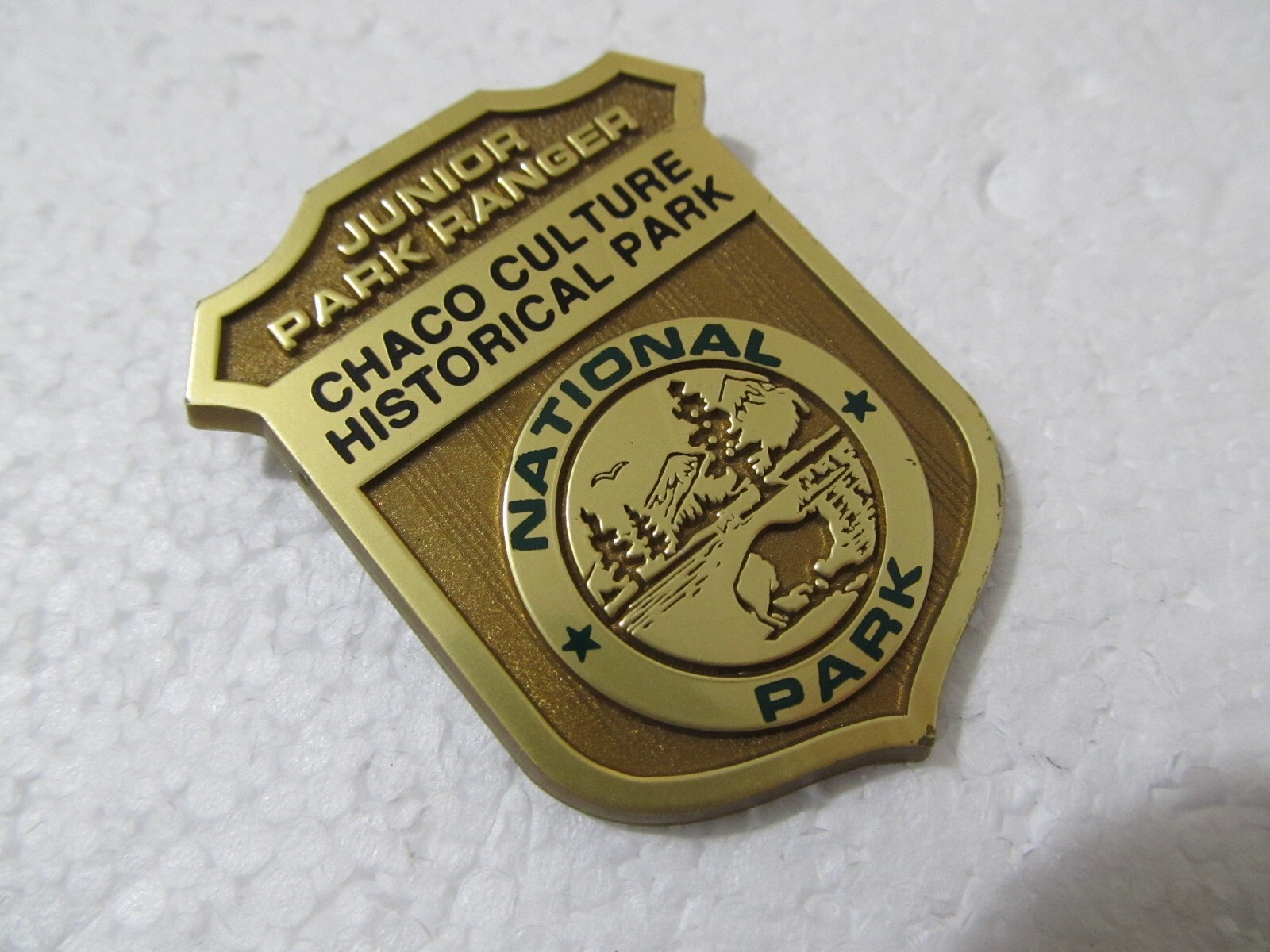 CHACO CULTURE HISTORICAL PARK National Junior Ranger Plastic Badge Pin NEWMEXICO