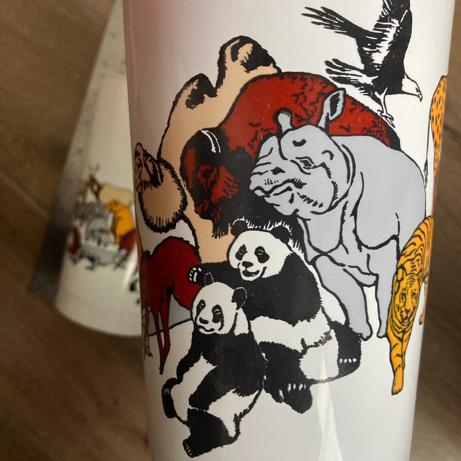 Pair of Smithsonian Institution National Zoological Park Cups