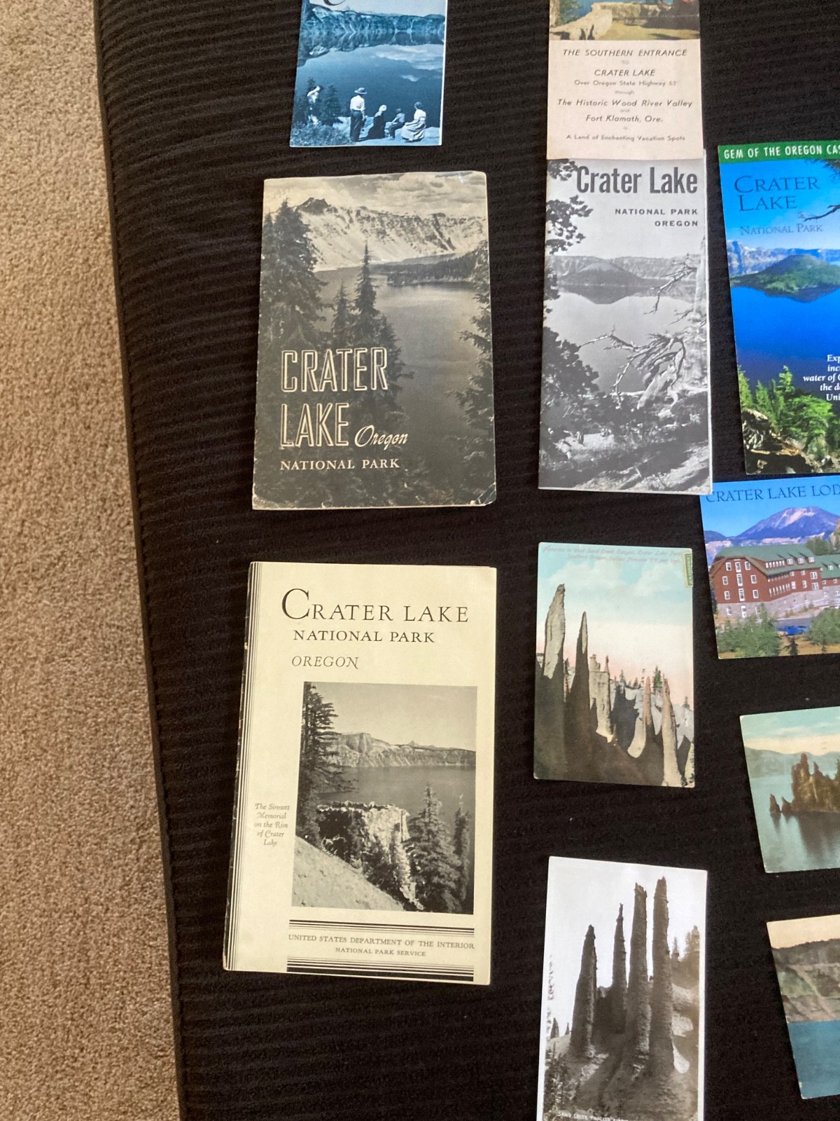 Lot of 17 Crater Lake National Park Postcards Brochures Guides