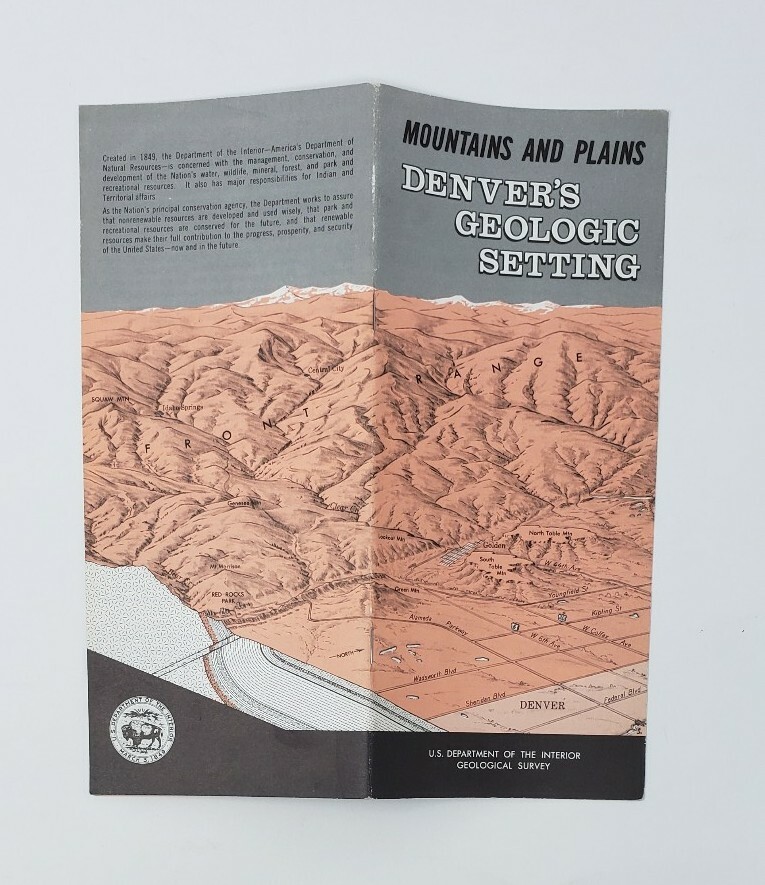 1967 Vintage Brochure – Denver’s Geologic Setting – USGS – USDOI
