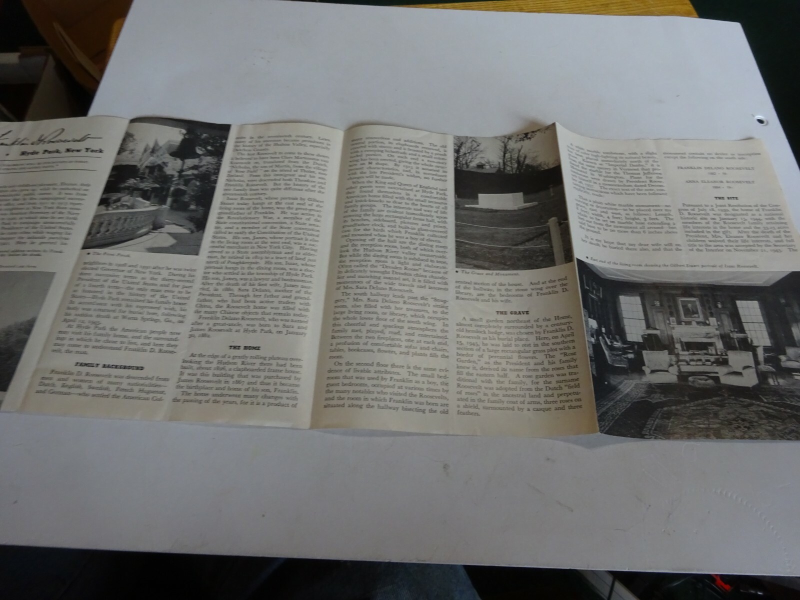 1948 Home of Franklin D Roosevelt National Historic Site brochure