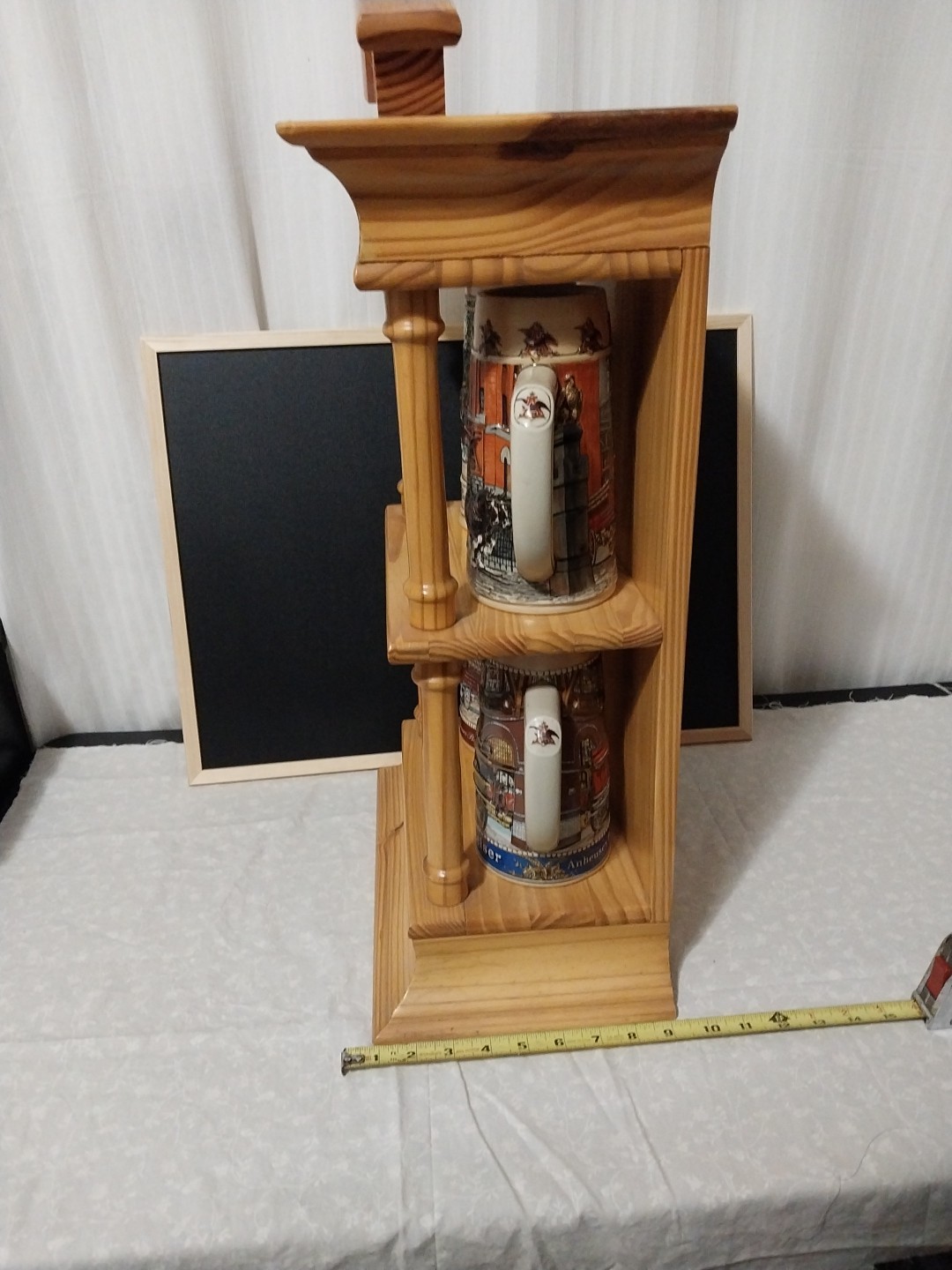 National Historical Landmark Series Anheuser Busch Steins Set Of 4 With Display
